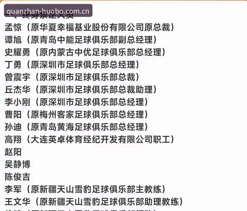 火博体育赛事直播 中国足协开出第三批禁足罚单,这3个发现让球迷看清了足球乱象的真相